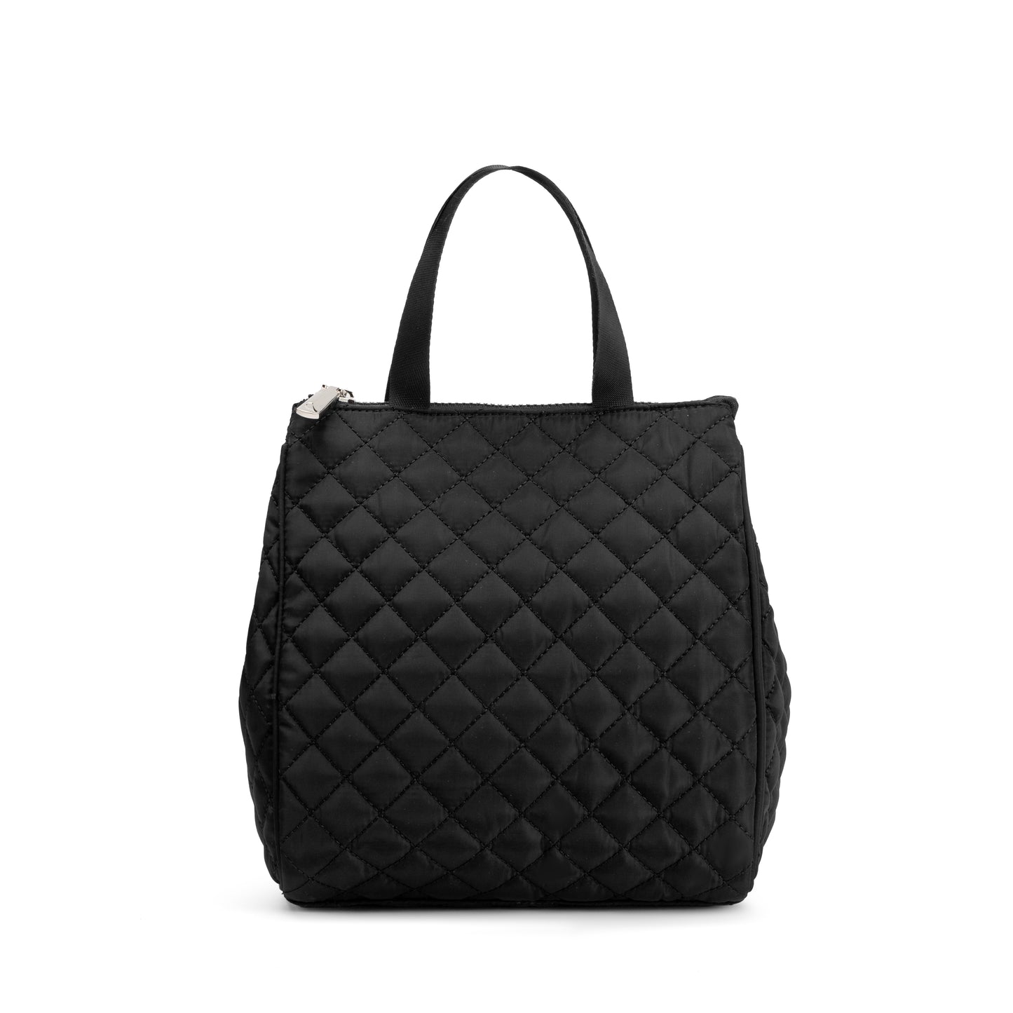 Butler's Lunch Tote by Mayfair & Finch, insulated quilted lunch bag with vibrant French ticking interior and durable exterior for keeping meals fresh and stylish on the go.