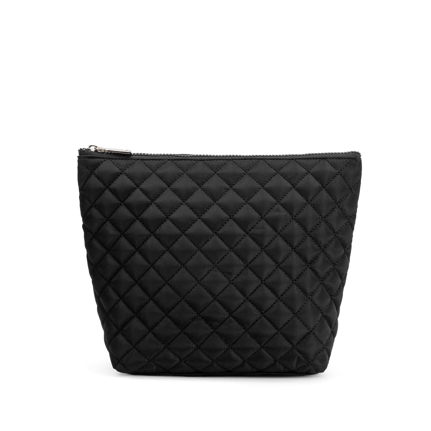 Mayfair & Finch Lancaster quilted tote bag with elegant detailing and French ticking interior, designed for everyday use with timeless style.