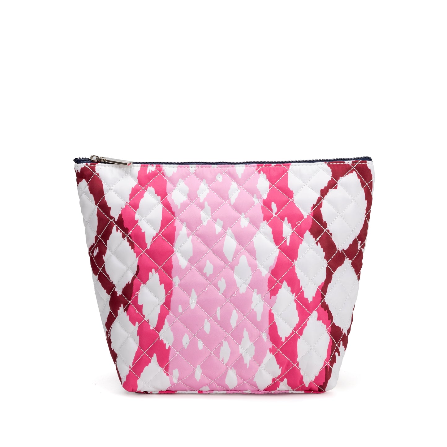 Mayfair & Finch Lancaster quilted tote bag with elegant detailing and French ticking interior, designed for everyday use with timeless style.