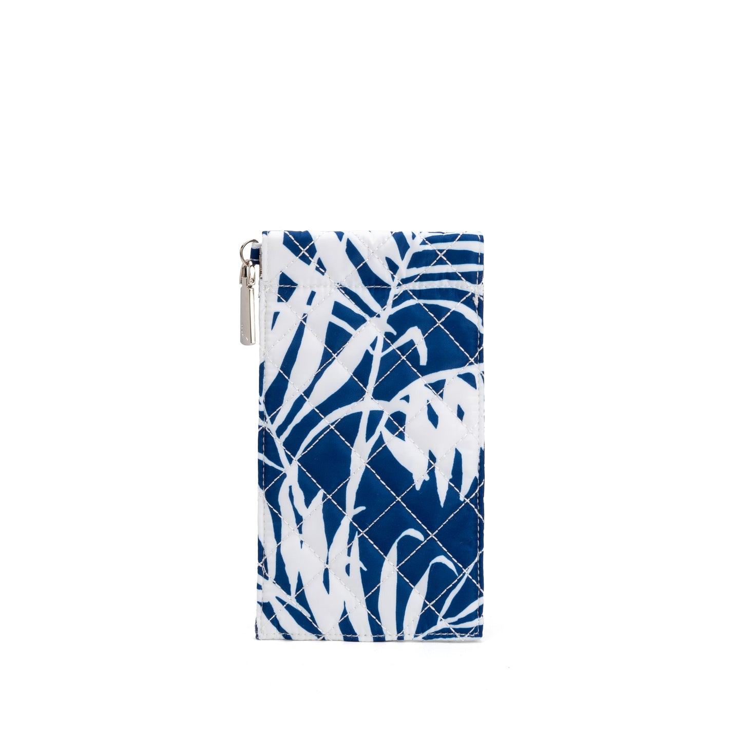 Piccadilly quilted sunglass case with colorful French ticking lining, designed for stylish and durable eyewear protection.
