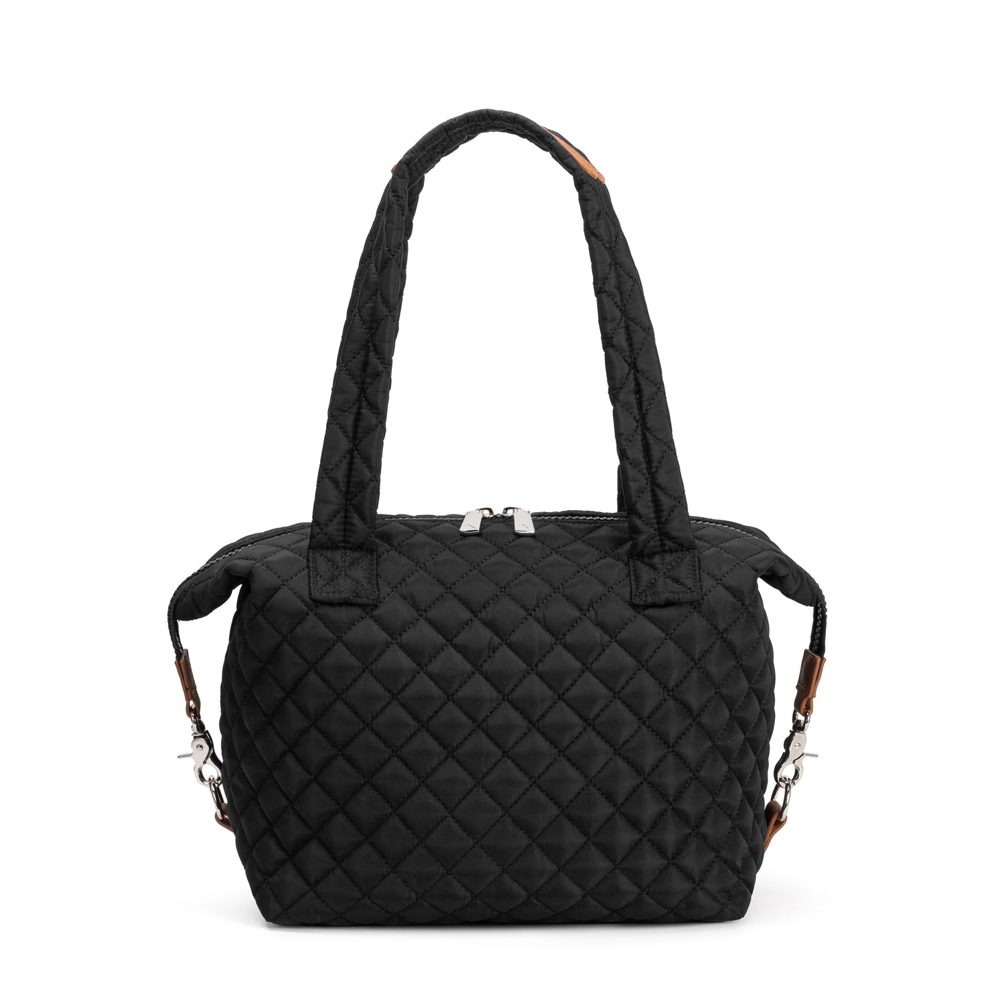 Queen Street Quilted Satchel for women with elegant structured design, French ticking lining, and included Bond Bag – ideal for day or evening outfits.