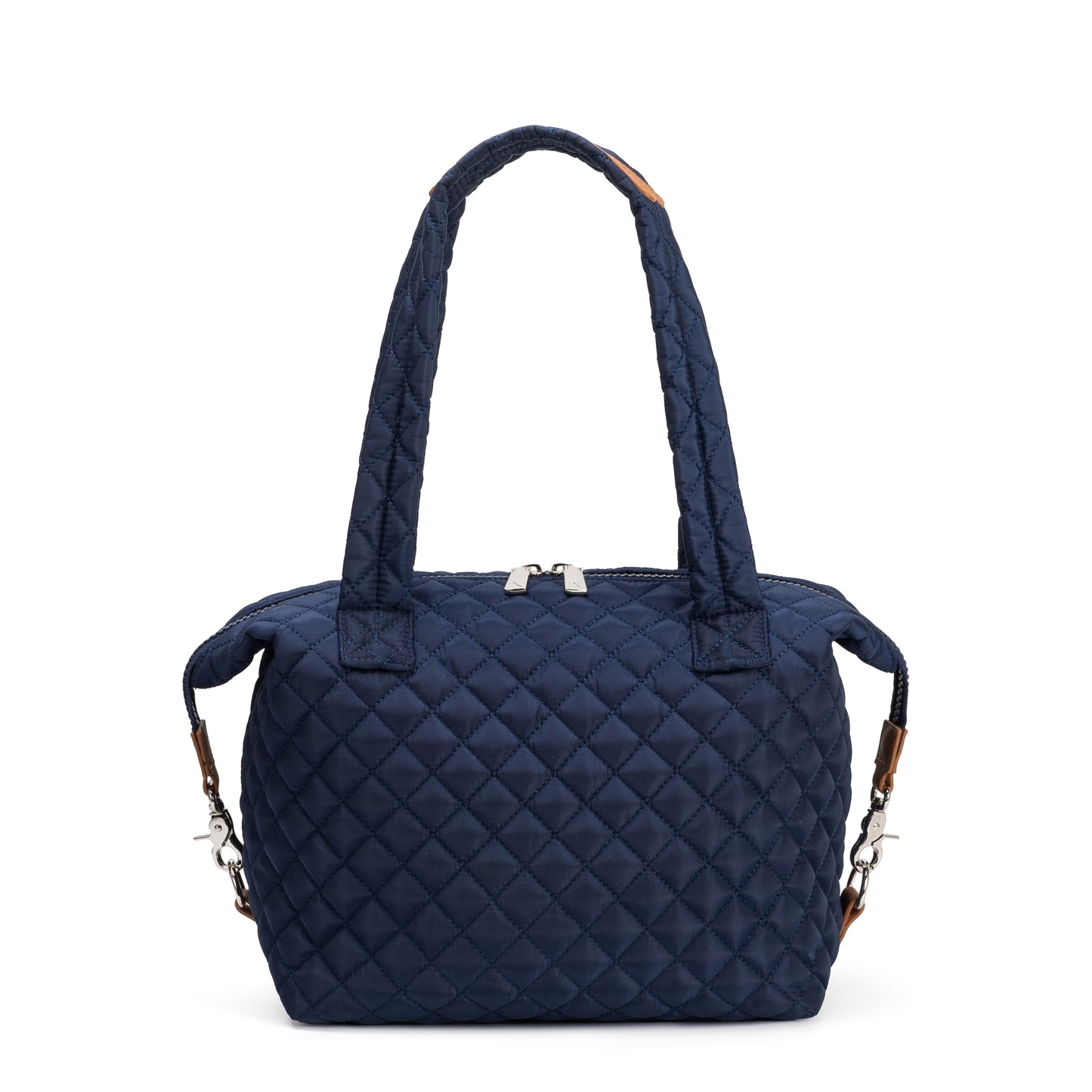 Queen Street Quilted Satchel for women with elegant structured design, French ticking lining, and included Bond Bag – ideal for day or evening outfits.