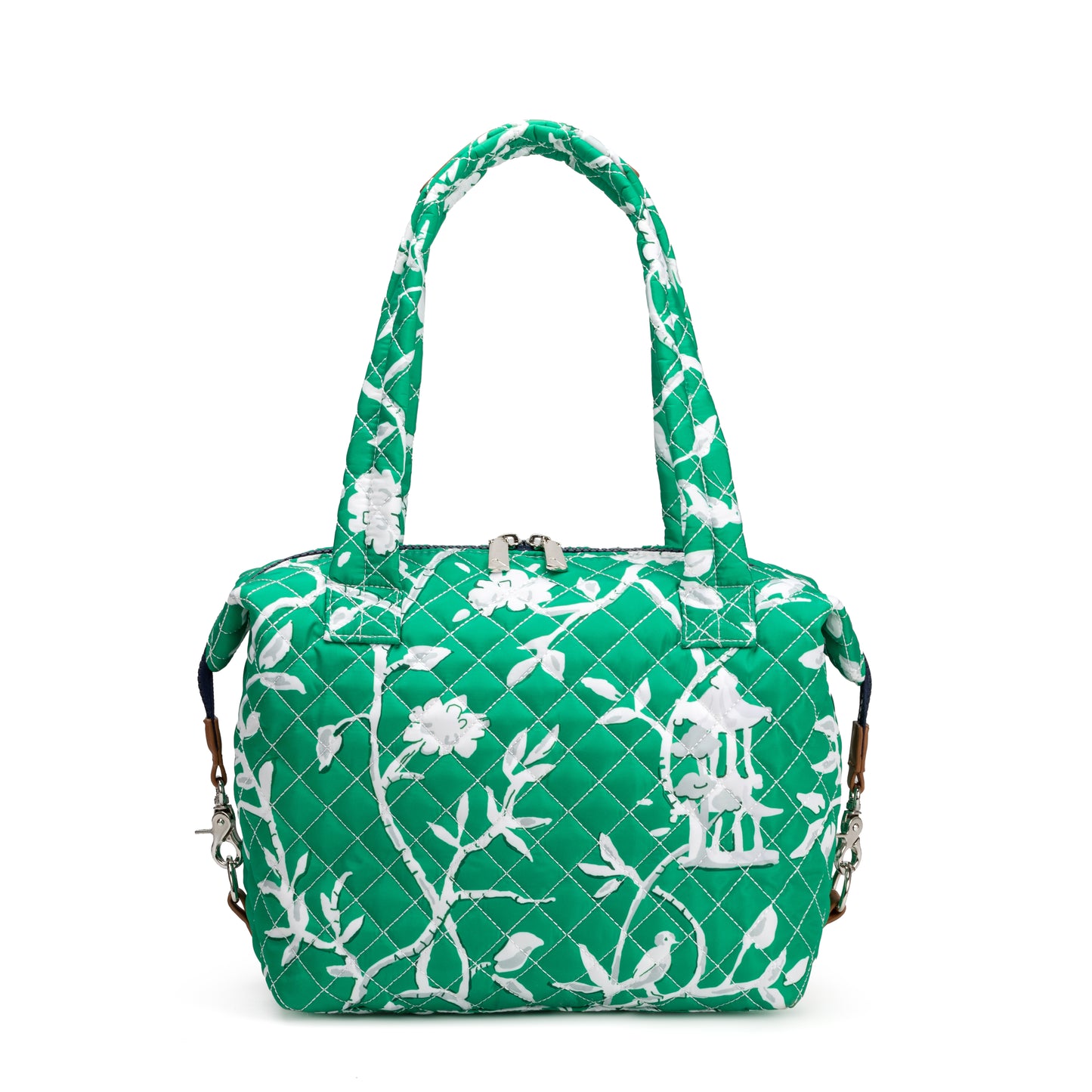 Queen Street Quilted Satchel for women with elegant structured design, French ticking lining, and included Bond Bag – ideal for day or evening outfits.