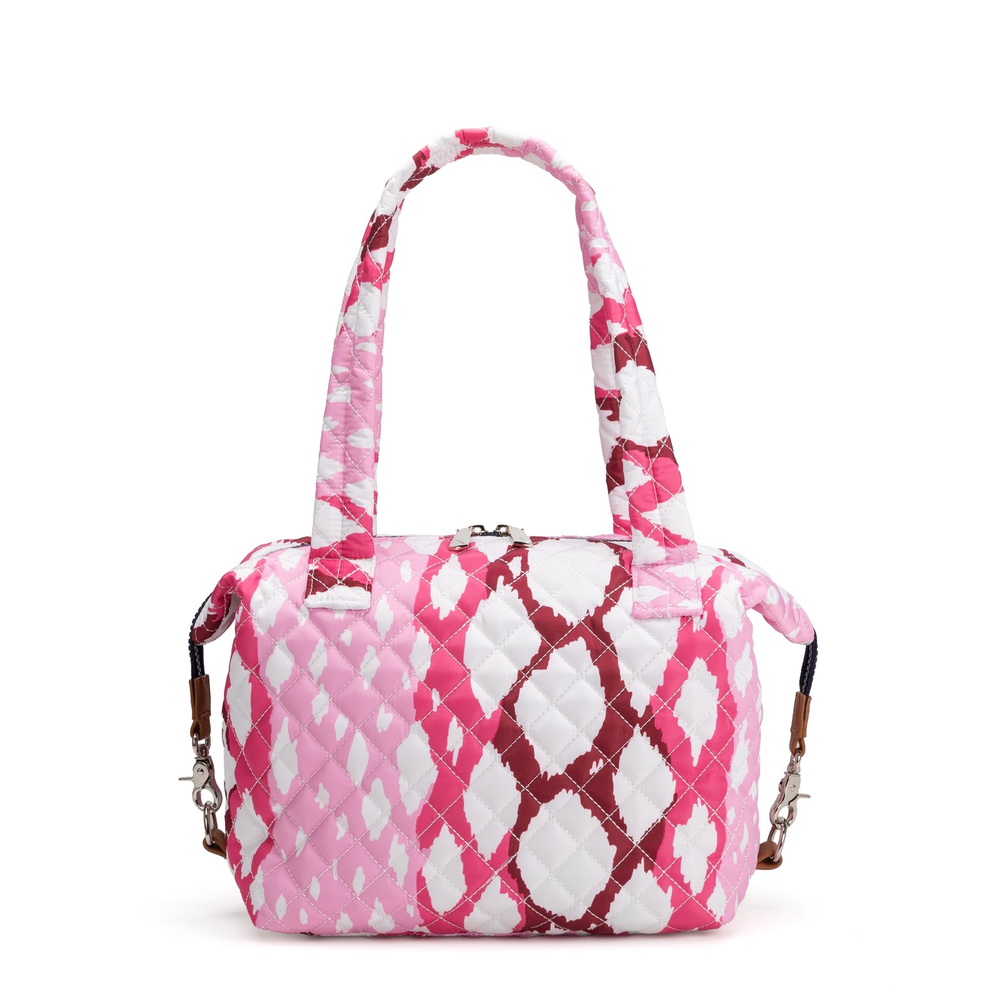 Queen Street Quilted Satchel for women with elegant structured design, French ticking lining, and included Bond Bag – ideal for day or evening outfits.