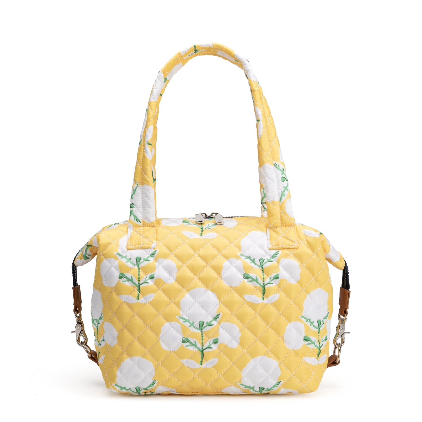 Queen Street Quilted Satchel for women with elegant structured design, French ticking lining, and included Bond Bag – ideal for day or evening outfits.