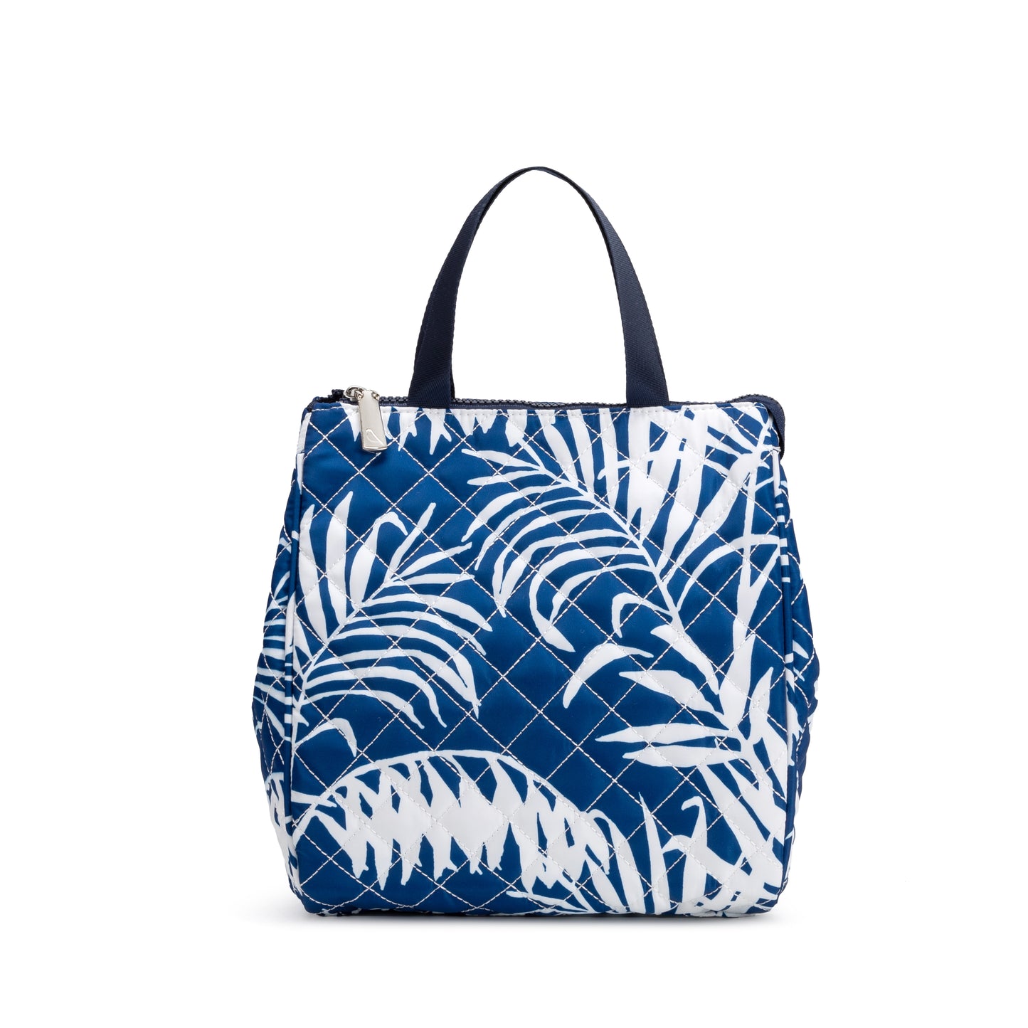 Butler's Lunch Tote by Mayfair & Finch, insulated quilted lunch bag with vibrant French ticking interior and durable exterior for keeping meals fresh and stylish on the go.